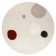 DUNE 8087 teppe sirkel krem / terrakotta – geometrisk, sirkler, struktur