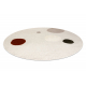 DUNE 8087 cream / terracotta circle carpet – Geometric, circles, structural