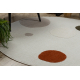 DUNE 8087 cream / terracotta circle carpet – Geometric, circles, structural