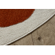 DUNE 8087 cream / terracotta circle carpet – Geometric, circles, structural