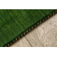 Vilnonis kilimas GABBEH LOOM žalias - RANKŲ AUSTI storas