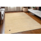 Tapis en laine GABBEH LOOM natural beige clair - TISSÉ MAIN épais