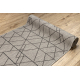 Behúň SISAL SION 6051 Geometrický ploché tkanie šedá
