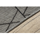 Behúň SISAL SION 6051 Geometrický ploché tkanie šedá