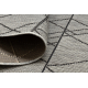 Behúň SISAL SION 6051 Geometrický ploché tkanie šedá