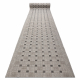 Sisalrunner SISAL SION 6052 Ramme, geometrisk fladvævning grå