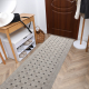 Løper SISAL SION 6052 Ramme, geometrisk Flatvevd grå 