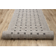 Løper SISAL SION 6052 Ramme, geometrisk Flatvevd grå 