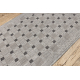 Løper SISAL SION 6052 Ramme, geometrisk Flatvevd grå 