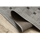 Løper SISAL SION 6052 Ramme, geometrisk Flatvevd grå 
