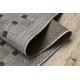 Løper SISAL SION 6052 Ramme, geometrisk Flatvevd grå 