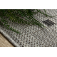 Sisalrunner SISAL SION 6052 Ramme, geometrisk fladvævning grå