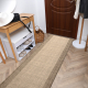 Le tapis de couloir SIZAL SION 6053 Cadre, tissé à plat marron
