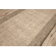 Le tapis de couloir SIZAL SION 6053 Cadre, tissé à plat marron