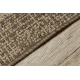 Le tapis de couloir SIZAL SION 6053 Cadre, tissé à plat marron
