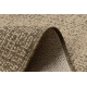 Le tapis de couloir SIZAL SION 6053 Cadre, tissé à plat marron