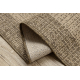 Le tapis de couloir SIZAL SION 6053 Cadre, tissé à plat marron