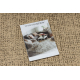 Le tapis de couloir SIZAL SION 6053 Cadre, tissé à plat marron