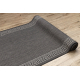 Sisalrunner SISAL SION 20446 Ramme, Græsk nøgle fladvævning grå 120 cm 