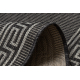 Sisalrunner SISAL SION 20446 Ramme, Græsk nøgle fladvævning grå 120 cm 