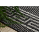 Sisalrunner SISAL SION 20446 Ramme, Græsk nøgle fladvævning grå 120 cm 
