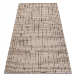 Matto AURA J1852A beige - Lines, rakenteellinen, moderni 