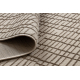 Tæppe AURA J1852A beige - Lines, strukturelt, moderne