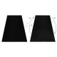 Vaip AURA J1852A must / antratsiit - Lines, struktuurne, kaasaegne