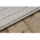 Tæppe AURA J1852A creme - Lines, strukturelt, moderne