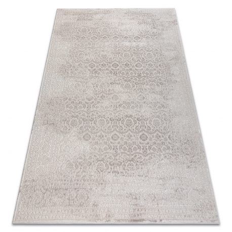 Tapijt AURA J1361 crème - Lijst, ornament structureel, modern
