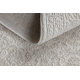 Tæppe AURA J1361 creme - Stel, ornament strukturelt, moderne