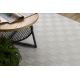 Tæppe AURA EB112 creme - Ternet bord, strukturelt, moderne