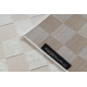 Tæppe AURA EB112 creme - Ternet bord, strukturelt, moderne