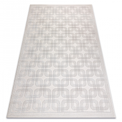 Teppe AURA J2556A krem / lys grå - Geometrisk, strukturelt, moderne