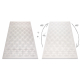 Dywan AURA J2556A krem / jasnoszary - Geometryczny, strukturalny, nowoczesny