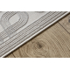 Tepih AURA J2556A krem / svijetlosiva - geometrijski, strukturalni, moderan