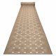 Bėgikas sizalio virvelės, SION 6052 Rėmelis, geometrinis raktas plokščias audimas smėlio spalvos 70 cm 