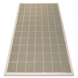 FLUX 461.118.SA402 vilnonis kilimas OSTA - Geometrinis, struktūrinis, lofto žalias / smėlio spalvos