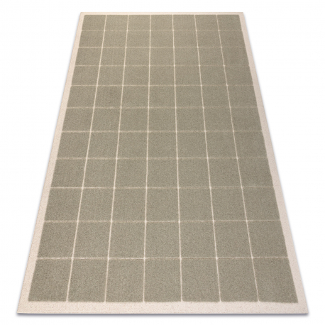 Moquette en laine FLUX 461.118.SA402 OSTA - Géométrique, structurelle, loft vert / beige 