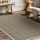 Moquette en laine FLUX 461.118.SA402 OSTA - Géométrique, structurelle, loft vert / beige 