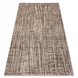 Teppe AURA J2557A beige - Linjer, strukturelt, moderne