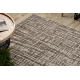 Kilimas AURA J2557A smėlio spalvos - Linijos, struktūrinis, modernus