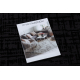 Tapis AURA J2557A noir / anthracite - Lignes, structurel, moderne