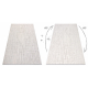 Tæppe AURA J2557A creme / lysegrå - Lines, strukturelt, moderne