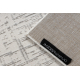 Tapis AURA J2557A crème / gris claire - Lignes, structurel, moderne