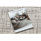 Tapis AURA J2557A crème / gris claire - Lignes, structurel, moderne