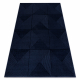 Preproga AURA J2624A temno modra - Geometrijska, strukturna, moderna