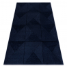 Dywan AURA J2624A ciemny niebieski - Geometryczny, strukturalny, nowoczesny