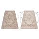 Tappeto AURA J2818 beige - Cornice, ornamento, strutturale, moderno