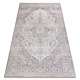 Tapis AURA J2818 gris / beige clair - Cadre, ornement, structurel, moderne